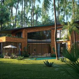 New 3BHK villa with pool, near Westin North Goa, hotel in Anjuna