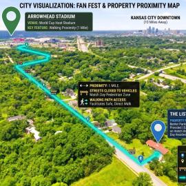 WALK to FIFA 5BR Acreage w Pool, Hot Tub, Games, hotel sa Kansas City