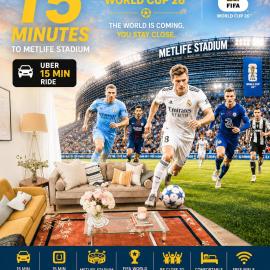 Garden Oasis 3BR 15 min FIFA World Cup MetLife Std