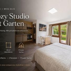 Cozy Studio with a Garden, hotel in Gamsen