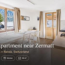 Family Apartment near Zermatt with Stunning Views، فندق في راندا