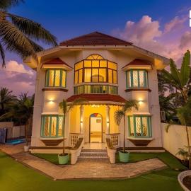 StayVista at Cerulean Frame with Pool, WiFi
