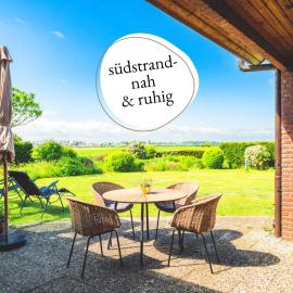 Huus Binnensee - Erdgeschoss-Wohnung mit Garten & Seeblick - Wintergarten & Terrasse - hundefreundlich - ruhige Lage - Südstrand 5 Min mit Rad