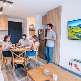 HOM I 1D1B, Wifi, Estacionamiento, Terraza, Calefacción Eléctrica