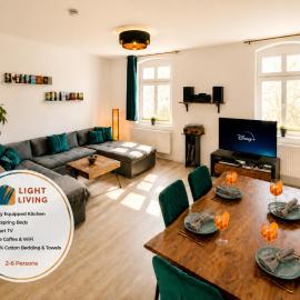 CASA COZY - 3-Zi-Whg - Nahe Uniklinik & Zentrum - Küche, SmartTV, Homeoffice: Magdeburg'da bir otel