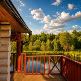 Peaceful Nature Cottage near Talsi with Hot Tub, Sauna & Pond, Camping Ives、タルシのホテル