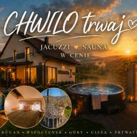 Chwilo Trwaj dom z jacuzzi, sauną i kominkiem z widokiem na góry Korbielów Pilsko, ξενοδοχείο σε Korbielow