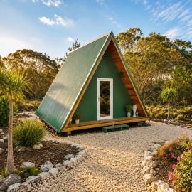 Kangaroo Island A-Frame Off-Grid Escape, hotel di Pelican Lagoon