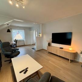 Bright apartment with a view by the sea, Hotel in Hjelset