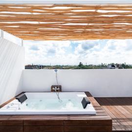Askara 1 BR with Private Pool and Rooftop Jacuzzi