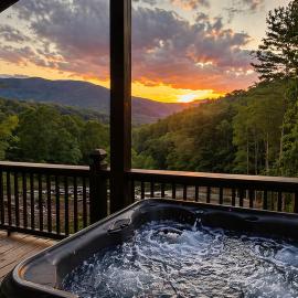 Smokey Mountain Getaway - new renovation - Mountain Views with Sunsets