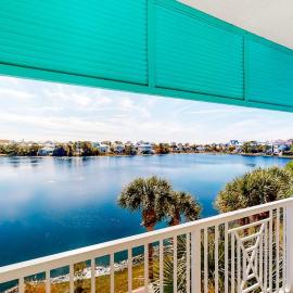 Sunset-view dog-friendly condo w balcony overlooking water beach access pool & hot tub