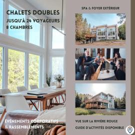 Twin Cottages by the River - Corpo & Events, hotel i Rivière-Rouge