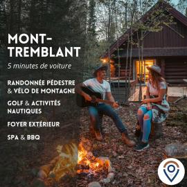 Cozy Log Cabin with Spa - 3 min of Tremblant, hotel in Lac-Superieur