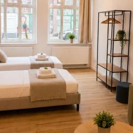 Havn Apartments - modernes 5-Personen Apartment mit Küche, WLAN, Parkplatz, zentrale Uninähe