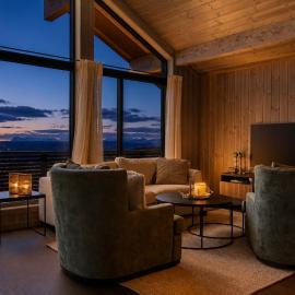 Danebu Lodge med panoramautsikt og høy standard, hotel Aurdalban