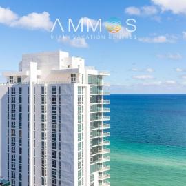 Ocean view 1 bed on 19th floor Miami, hotel in Hallandale Beach