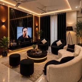 Modern 2BHK with Gym, Cinema & Premium and Cozy Stay