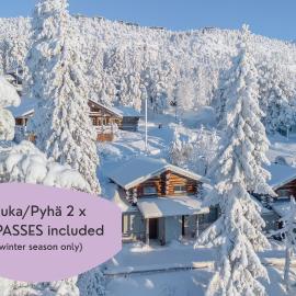 Rinneköngäs - Ruka-Pyhä 2x SKIPASS included - Free Skibuss Doorstep - Renovated