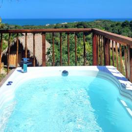Cabaña Guacamaya Vista al Mar y Jacuzzi Privado Cielva Tayrona, hotell i Los Naranjos
