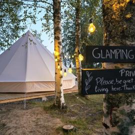 Glamping by the sea