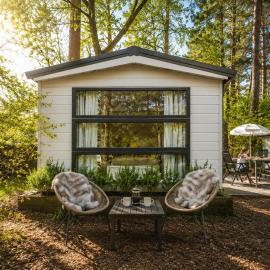 Sfeervol boshuisje op de Veluwe Vossenberg, hotel in Nunspeet