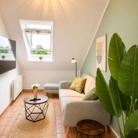 Viesnīca Comfortable 3-room apartment with balcony near Hamburg pilsētā Kvikborna
