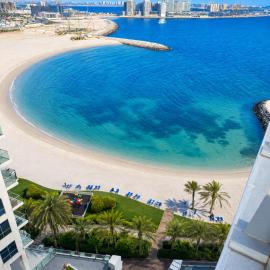 Marjan Island 1BR Beach Access & Cozy View - Private Exclusive