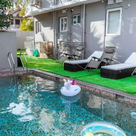 Modern 3BHK Pvt Pool Villa-Steps to Benaulim Beach