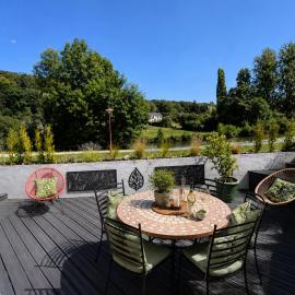 Quai du Val is a Charming Pet and Family Friendly Riverside Gite in Lehon close to Dinan Sleeps 7