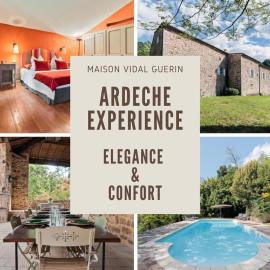 OFFRE SPECIALE NOUVEL HEBERGEMENT !!! BASTIDE AUTHENTIQUE & PRIVEE - Maison VIDAL GUERIN - 6 CHAMBRES - Charme Confort & Elegance - Piscine et BBQ - Services Maison Blondin，Ailhon的飯店