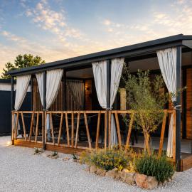 Mobile homes Laguna, beach Porat, Drage