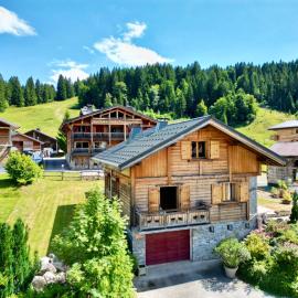 Chalet Caprice de l'Arbalou rénové, terrasses, vue montagnes & Multipass, hotelli kohteessa Les Gets