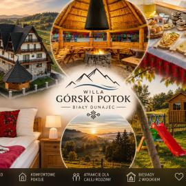 Willa Górski Potok - W CENIE ŚNIADANIE I ZNIŻKI NA TERMY !, hotel a Biały Dunajec