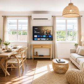 2BR Chic Urban Escape in Norman Park near BNE with Parking, hotel in Brisbane