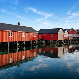 Fishermans cabin in Lofoten, Stamsund: Stamsund şehrinde bir otel