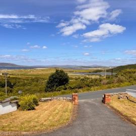 Newly refurbed home with sea and golf course view