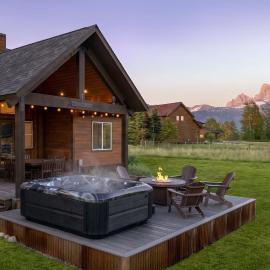 Huge Chalet Theater Hot Tub Gym、ドリッグスのホテル