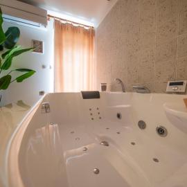 Jacuzzi 2 places, terrasse, bord riviere d'ain