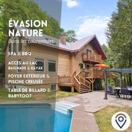 Modern Cottage Laurentians Private Pool & Nature