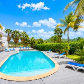 Studio PALM, vue mer et accès plage privée, hotel em Marigot