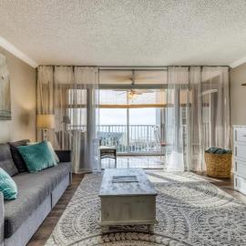 Ocean-view condo with pool sauna tennis courts & private beach access