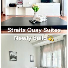 Cozy & Sleek TheSuitesStraitsQuay 5Pax, hotel in Tanjong Tokong