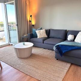 Sky & Sand Homes Dünenblick I Zentrale Wohnung mit Meerblick & Balkon