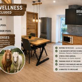 Apartmány Branná hodnocení 10 Wellness Vleky 5 min