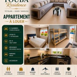 TOUBA apartment in Tetouan, natural and quiet atmosphere