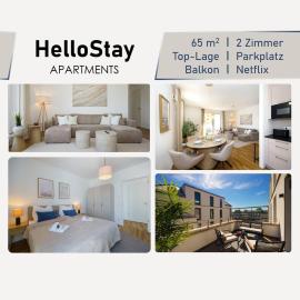 Luxuriöses 2-Zimmer-Apt im Scandi-Coastal-Stil I Toplage I Familienfreundlich I Balkon I Küche I Netflix I Kostenloser Parkplatz I 65 m2, hotel in Eltville