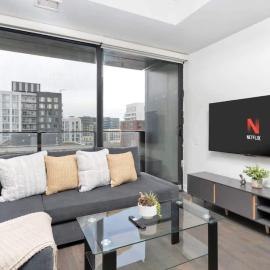 Chic downtown condo with patio Stylish 1BR retreat