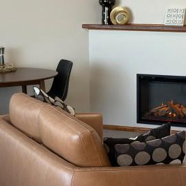 New Bathroom, Dressing Room and Electric Fireplace
