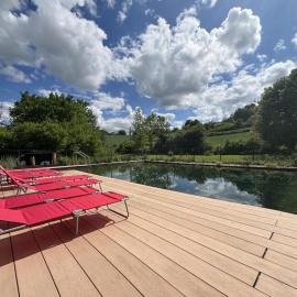 Gîte rustique, animaux & clim - 12 pers. - FR-1-489-637, hotel Sanssat városában